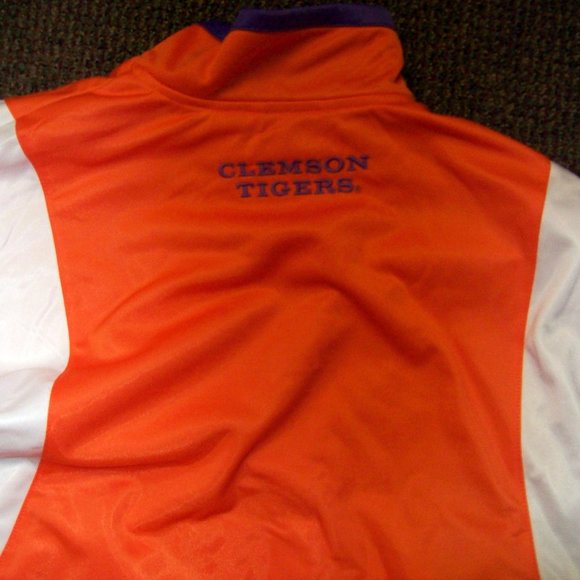 CLEMSON TIGERS NCAA STARTER Full Zip TRACK Jacket with Sewn C Logo M L XL 2X - Picture 10 of 13